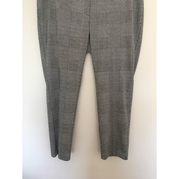 Calvin Klein Plus Size 16W Glen Plaid Ankle Pants Black & White $99.50 NWT - Picture 4 of 14